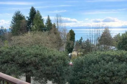 Aerial View of 4934 Geer Road, Sechelt, BC