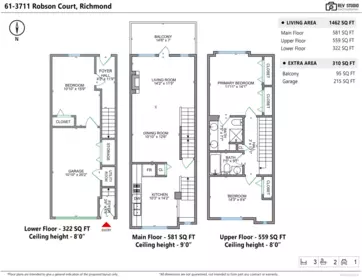 Hallway Photo of 61 3711 Robson Court, Richmond, BC