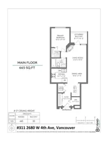 Outdoor Patio Photo of 311 2680 W 4th Avenue, Vancouver, BC