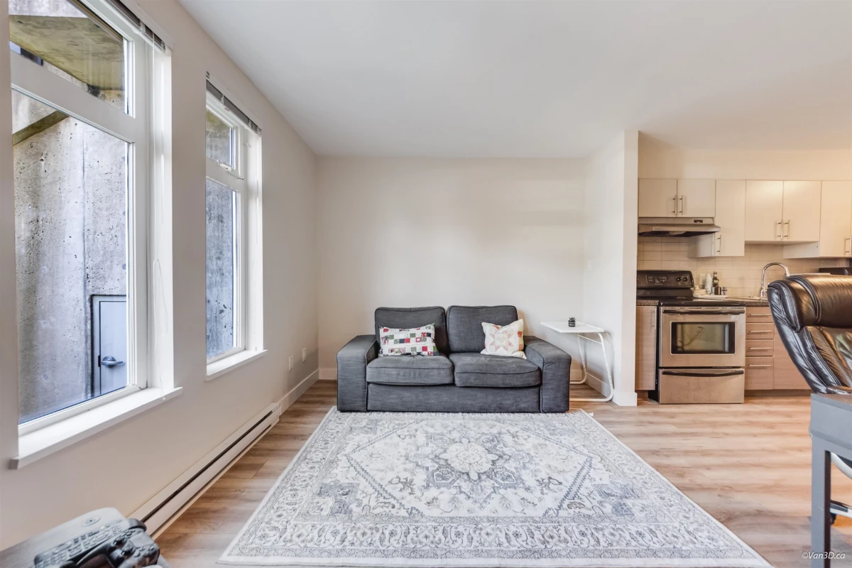 Living Room Photo of 101 5568 Kings Road, Vancouver, BC
