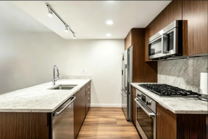 Kitchen Island Photo of 704 8699 Hazelbridge Way, Richmond, BC