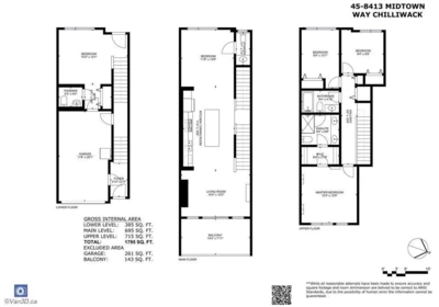 Aerial View of 45 8413 Midtown Way, Chilliwack, BC