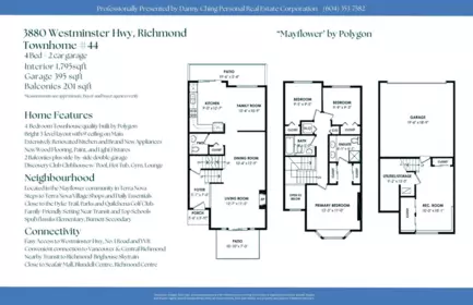 44 3880 Westminster Highway, Richmond, BC, Richmond — Townhouse for sale