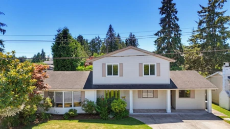 Aerial View of 5494 50 Avenue, Delta, BC