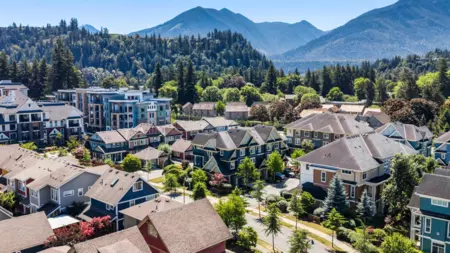 Aerial View of 42 45290 Soowahlie Crescent, Chilliwack, BC