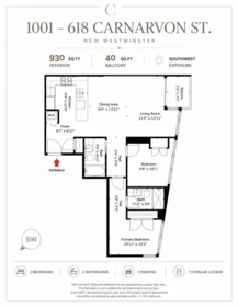 Aerial View of 1001 618 Carnarvon Street, New Westminster, BC