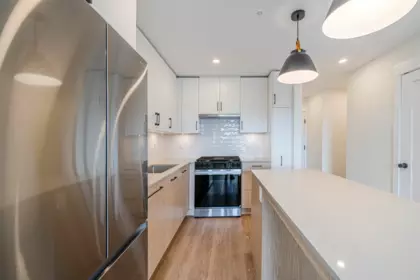 Kitchen Island Photo of 410 27218 Aldergrove Town Centre Drive, Langley, BC
