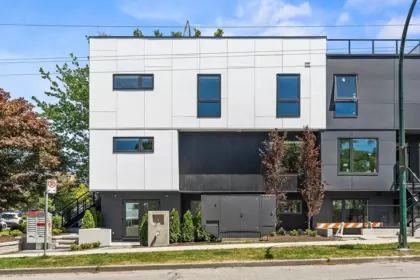 Aerial View of 4516 Heather Street, Vancouver, BC
