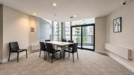 Aerial View of 1301 8761 University Crescent, Burnaby, BC