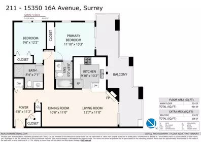 Exterior Rear Photo of 211 15350 16a Avenue, Surrey, BC