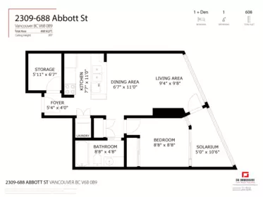 2309 688 Abbott Street, Vancouver, BC, Vancouver — Apartment/Condo for sale