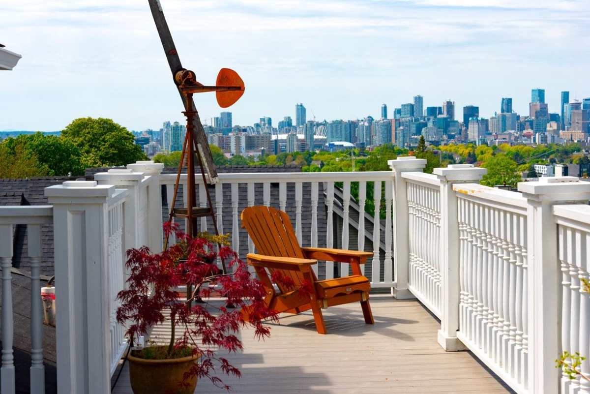 Aerial View of 1859 Napier Street, Vancouver, BC