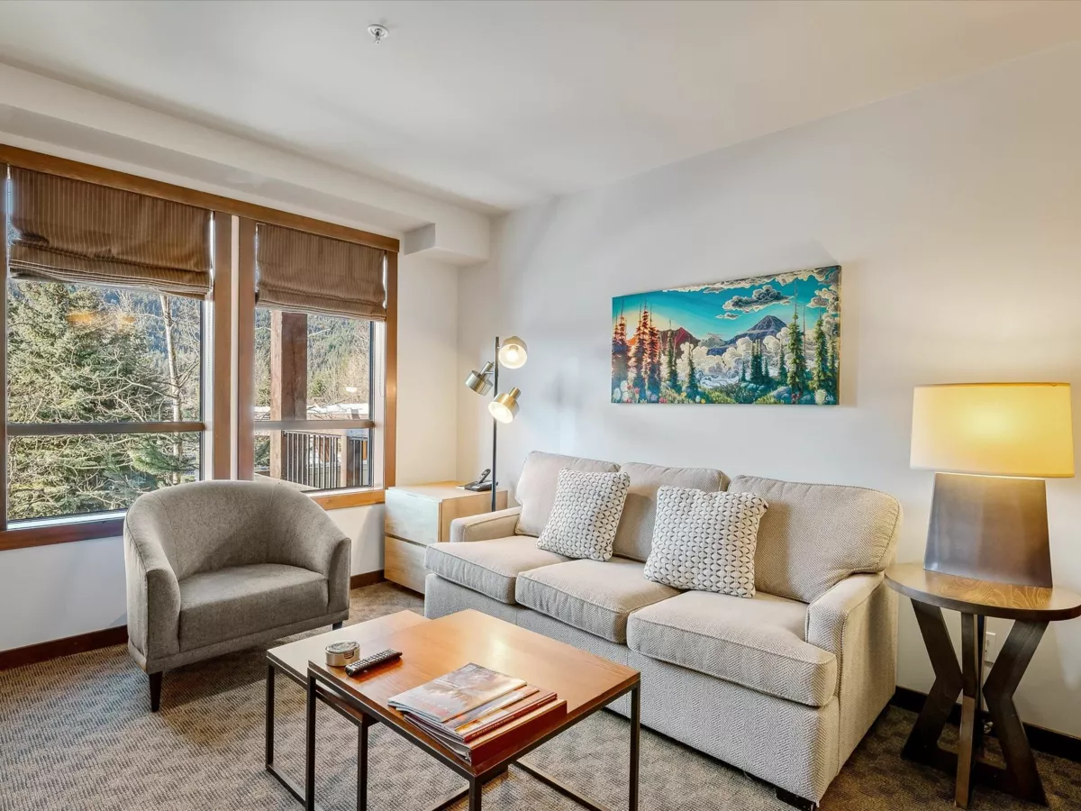 Living Room Photo of 114D 2020 London Lane, Whistler, BC