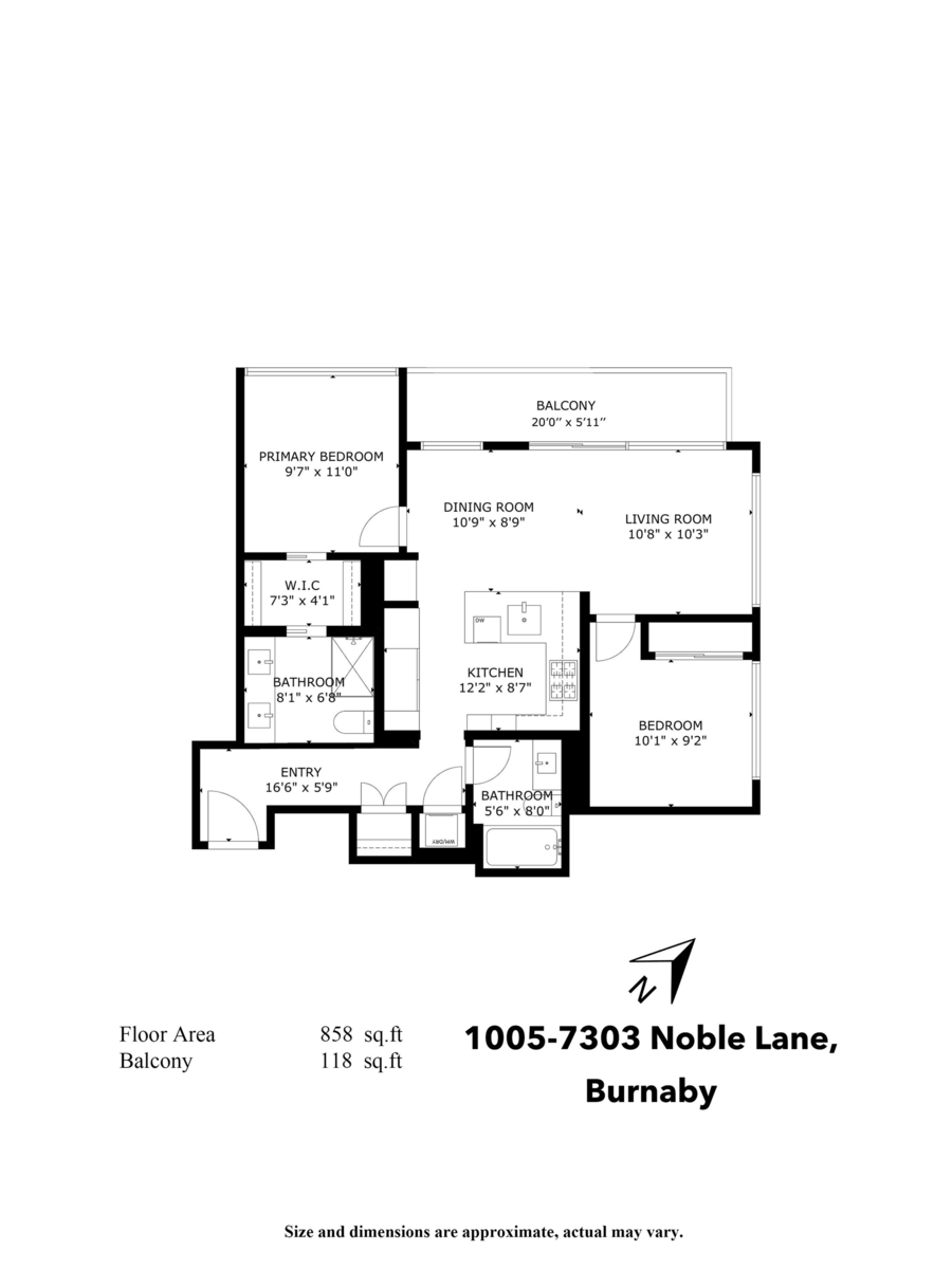 Exterior Rear Photo of 1005 7303 Noble Lane, Burnaby, BC