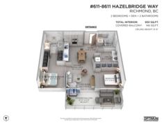 611 8611 Hazelbridge Way, Richmond, BC