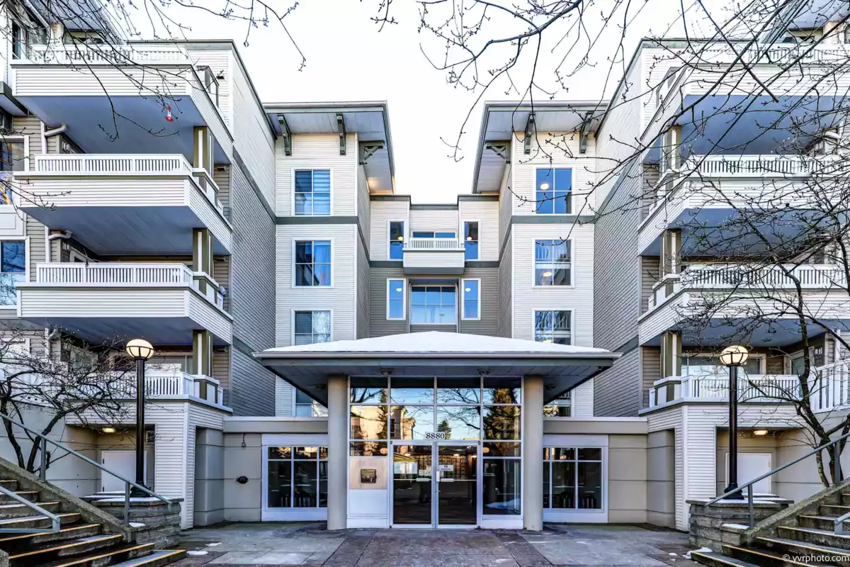 Exterior Front Photo of 320 8880 Jones Road, Richmond, BC