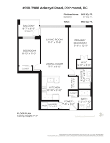 918 7988 Ackroyd Road, Richmond, BC, Richmond — Apartment/Condo for sale
