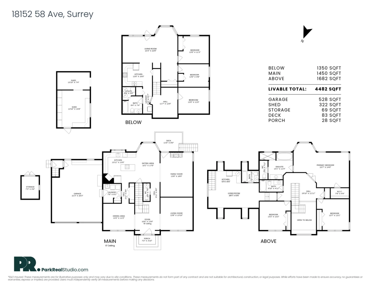 Exterior Rear Photo of 18152 58 Avenue, Surrey, BC