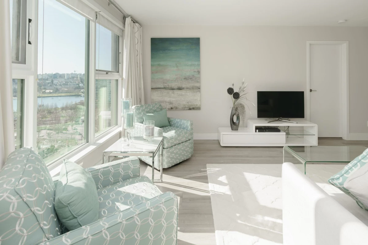 Living Room Photo of 1503 1323 Homer Street, Vancouver, BC