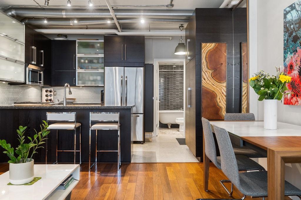 Kitchen Island Photo of 211&212 1529 W 6th Avenue, Vancouver, BC