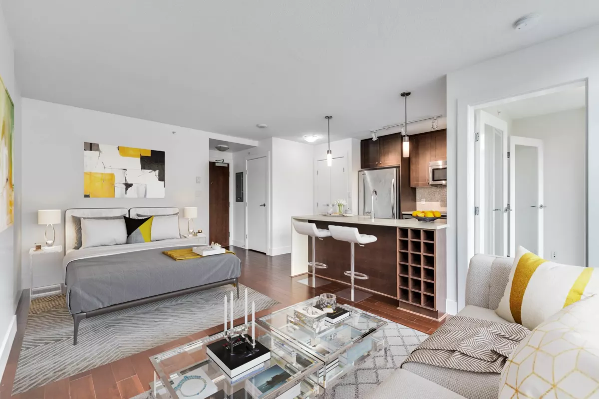 Exterior Rear Photo of 1404 888 Homer Street, Vancouver, BC