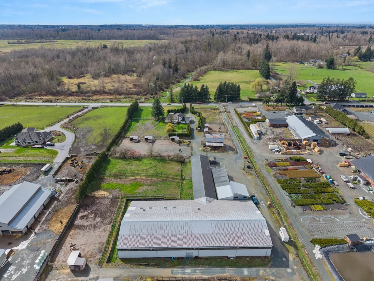 Aerial View of 4532 272 Street, Langley, BC