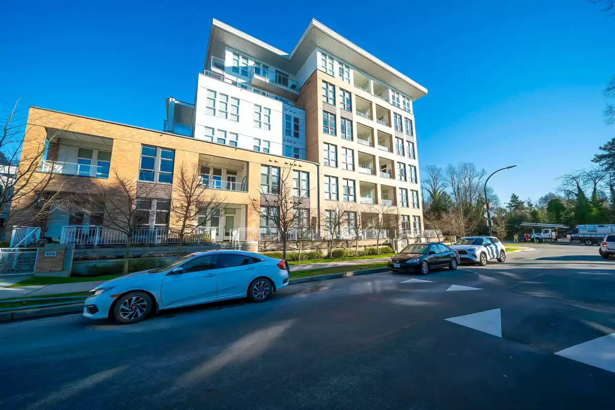 Exterior Rear Photo of 208 6933 Cambie Street, Vancouver, BC