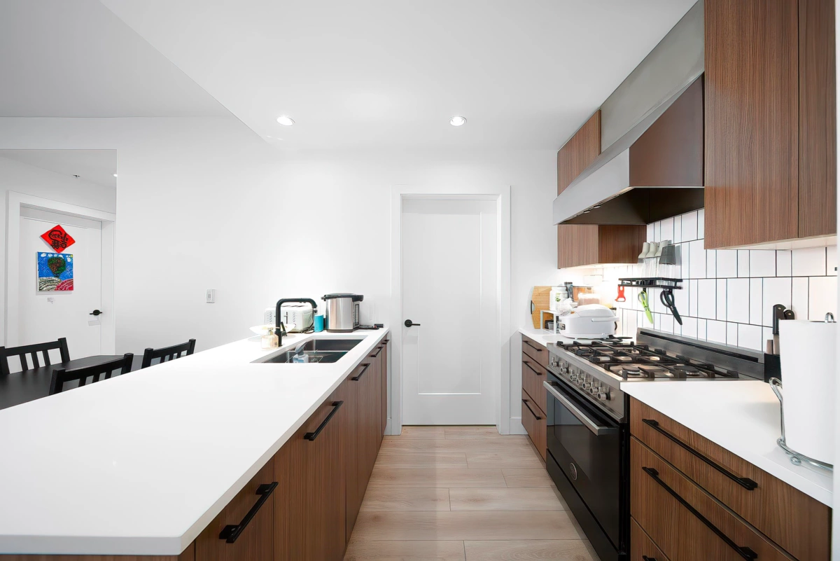 Kitchen Photo of 208 6933 Cambie Street, Vancouver, BC