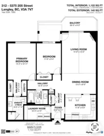 Aerial View of 312 5375 205 Street, Langley, BC