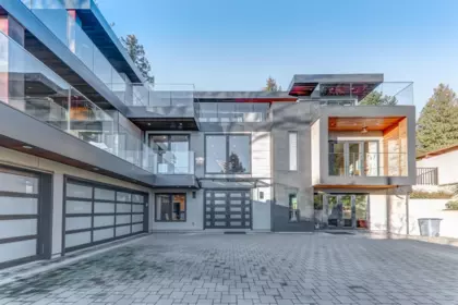 Aerial View of 1497 Queens Avenue, West Vancouver, BC