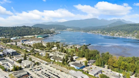 Aerial View of 405 3038 St George Street, Port Moody, BC
