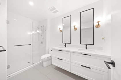 Guest Bathroom Photo of 405 3038 St George Street, Port Moody, BC