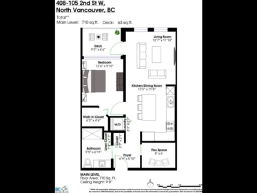 Powder Room Photo of 408 105 W 2nd Street, North Vancouver, BC