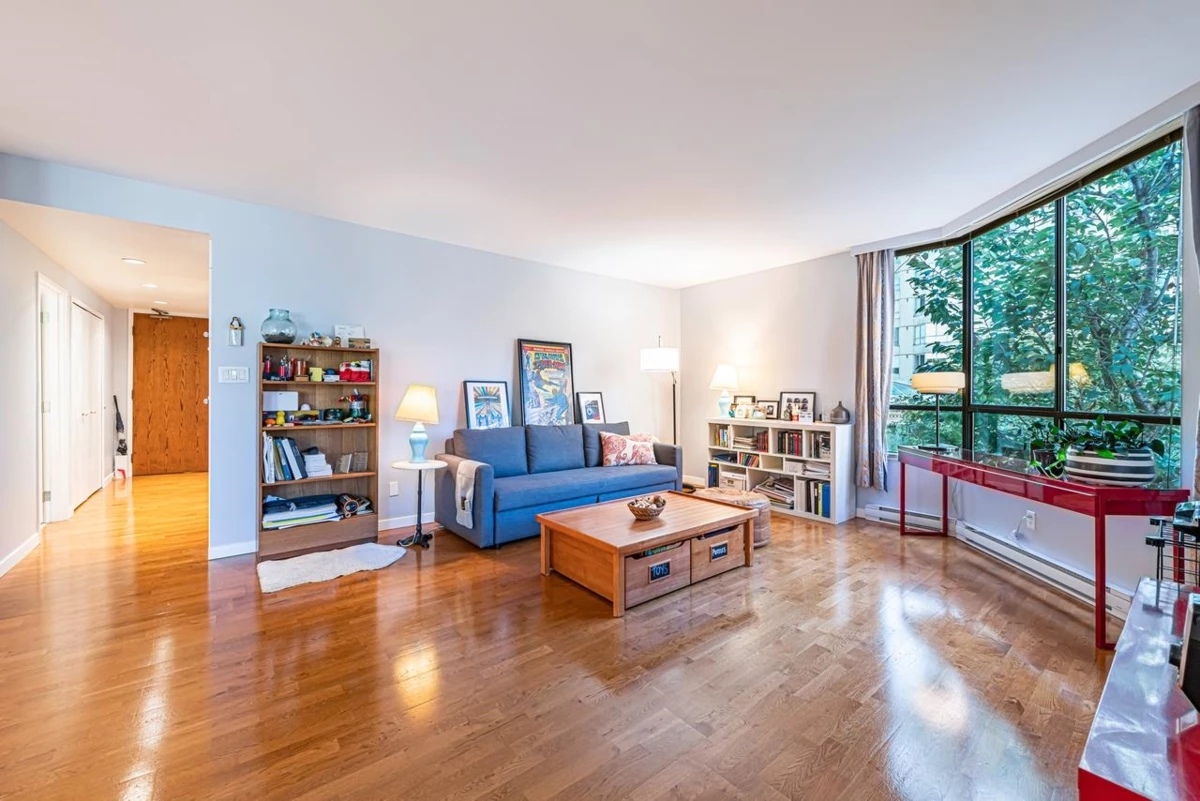 Living Room Photo of 203 738 Broughton Street, Vancouver, BC