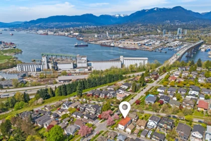 Aerial View of 370 N Kootenay Street, Vancouver, BC