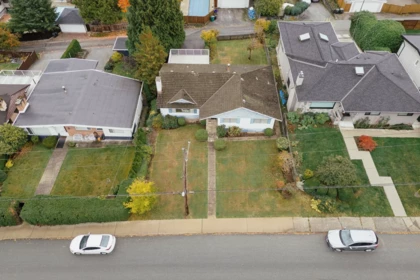 Aerial View of 1250 Delta Avenue, Burnaby, BC