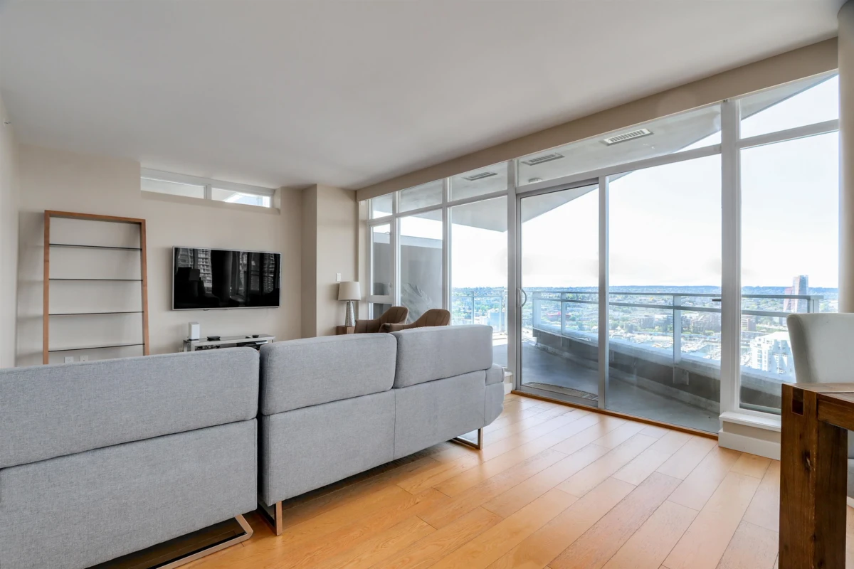 Living Room Photo of 3501 1372 Seymour Street, Vancouver, BC