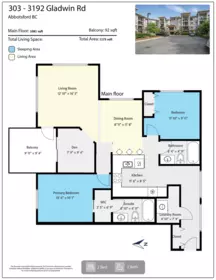 Aerial View of 303 3192 Gladwin Road, Abbotsford, BC