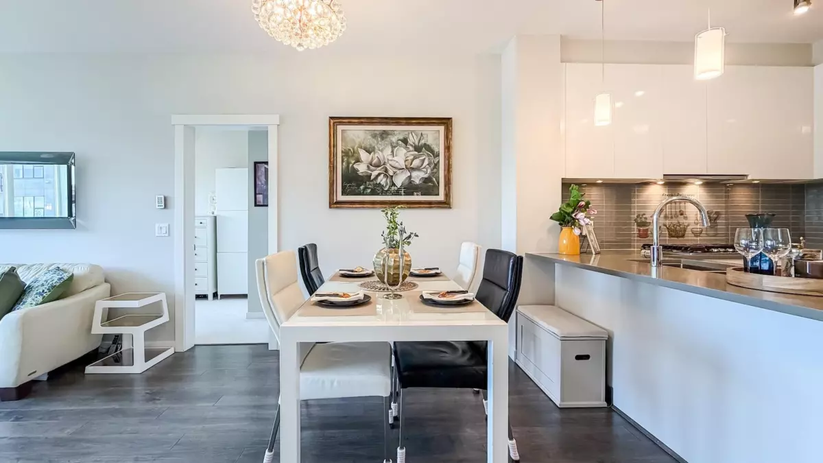 Living Room Photo of 513 9399 Alexandra Road, Richmond, BC