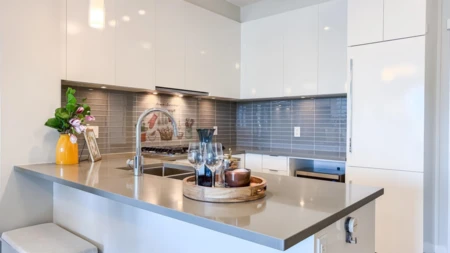 Kitchen Island Photo of 513 9399 Alexandra Road, Richmond, BC