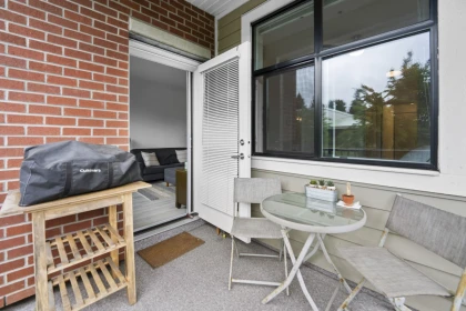 Backyard Photo of 216 828 Gauthier Avenue, Coquitlam, BC