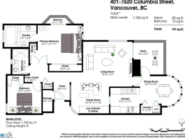 Outdoor Deck Photo of 401 7620 Columbia Street, Vancouver, BC