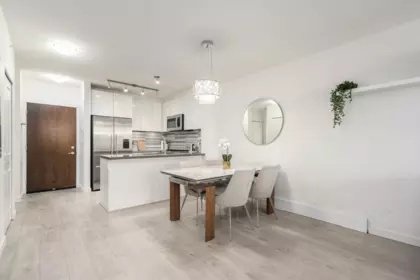 Kitchen Island Photo of 210 3168 Riverwalk Avenue, Vancouver, BC