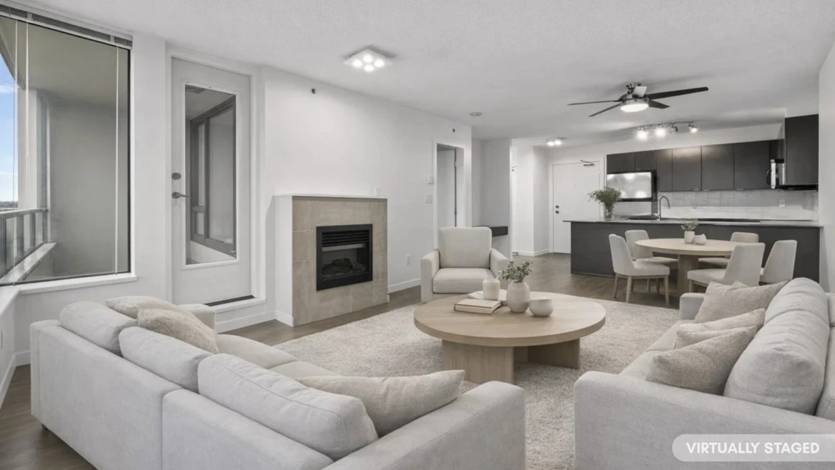 Living Room Photo of 903 4182 Dawson Street, Burnaby, BC