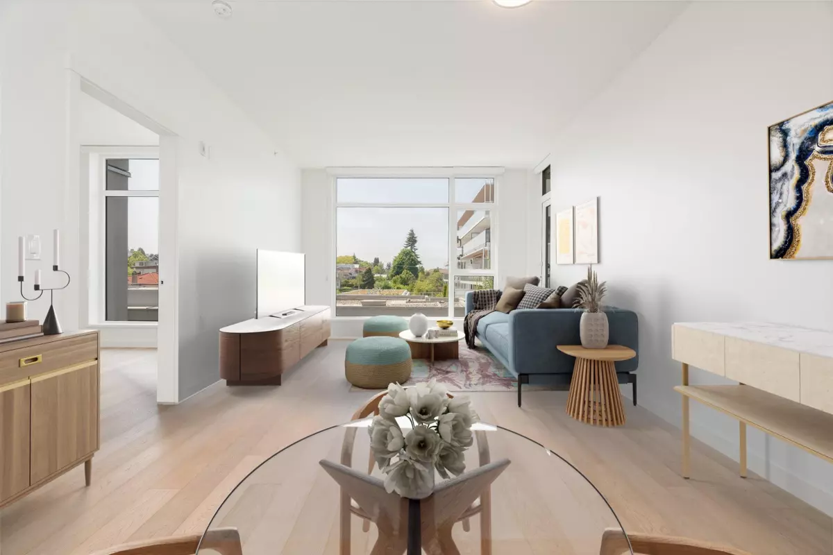 Living Room Photo of 403 4171 Cambie Street, Vancouver, BC