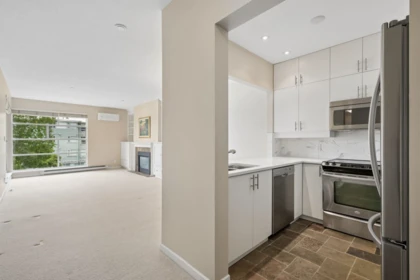 Kitchen Island Photo of 305 1990 E Kent Avenue South, Vancouver, BC