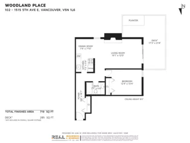 Basement Recreation Room Photo of 102 1515 E 5th Avenue, Vancouver, BC