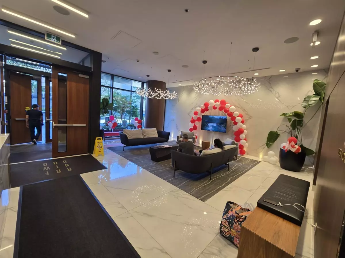 Living Room Photo of 2303 4650 Brentwood Boulevard, Burnaby, BC