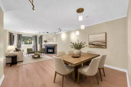 Kitchen Island Photo of 101 3733 Norfolk Street, Burnaby, BC