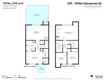 Outdoor Patio Photo of 107 9700 Glenacres Drive, Richmond, BC